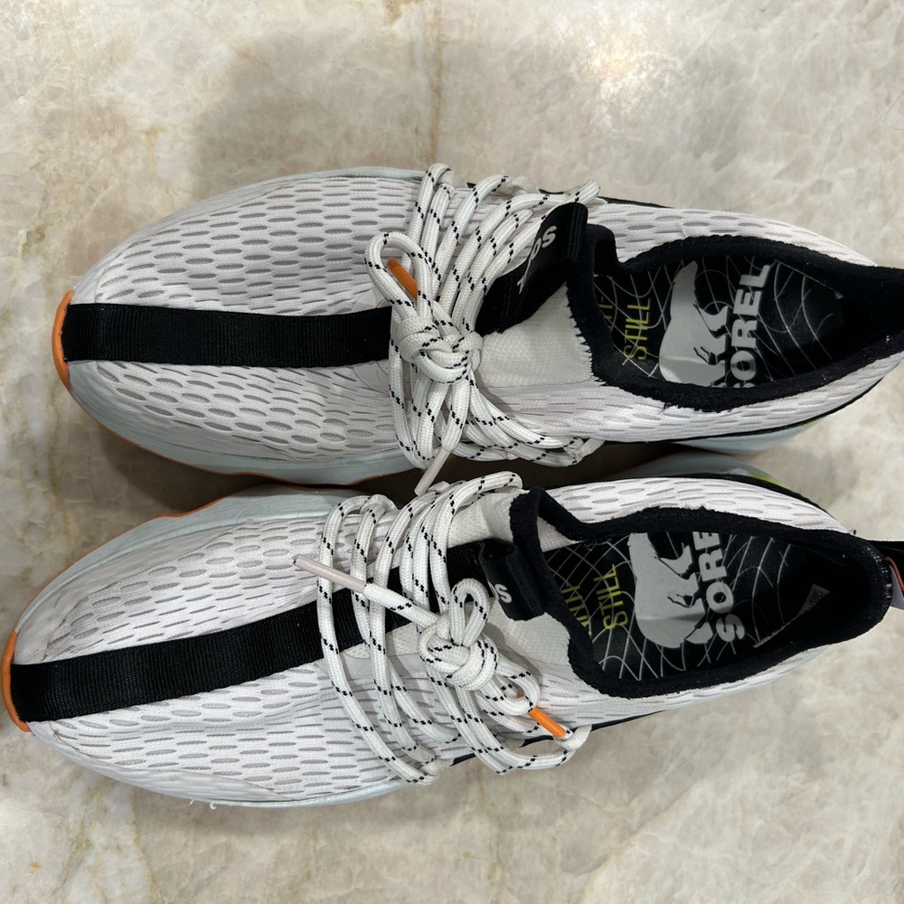 Sorel White and Black Athletic Shoes